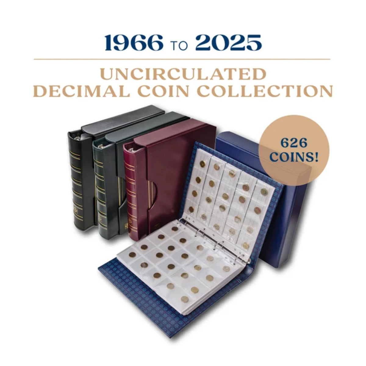 Australia 1966-2025 Uncirculated Decimal 626-Coin Collection