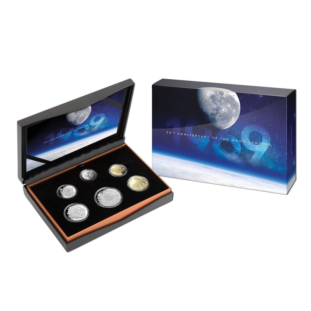 Moon Landing 50th Anniversary 2019 6-coin Proof Set