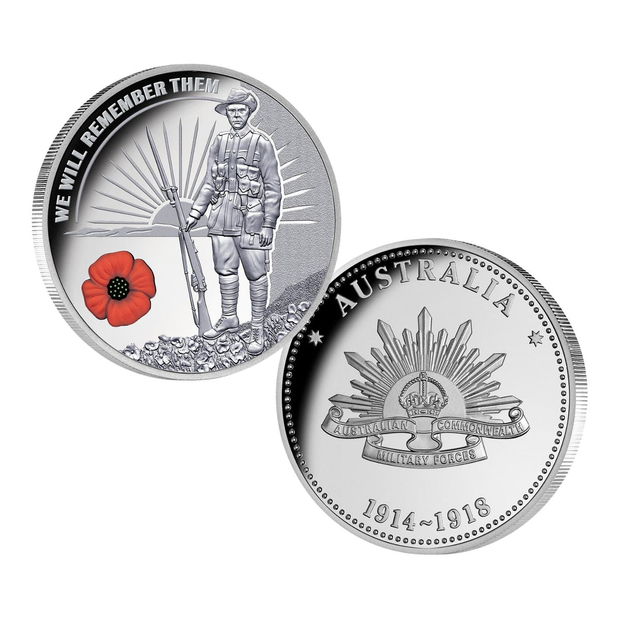 Australia 2019 WWI 'We Will Remember Them' Commemorative - Red Poppy Edition
