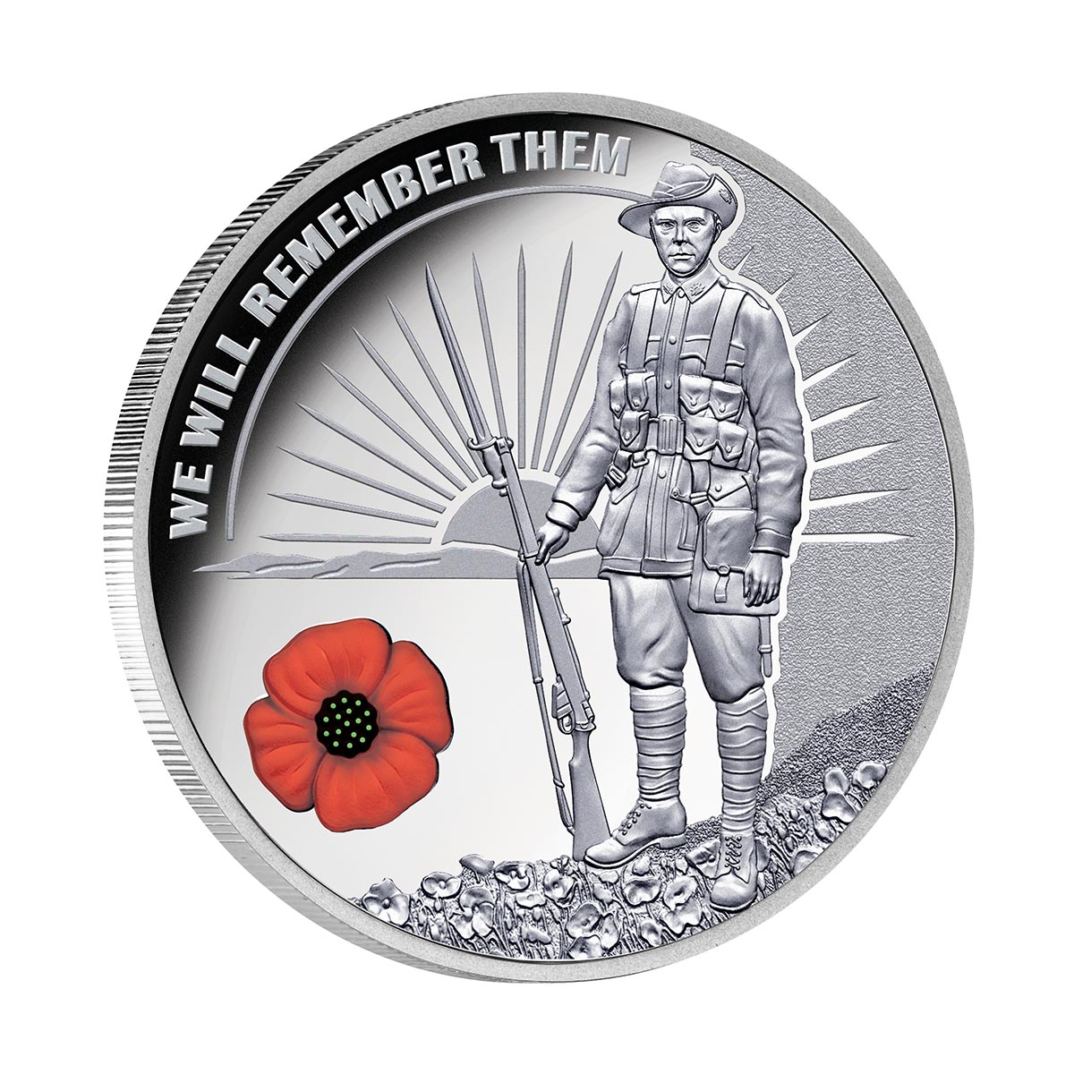 Australia 2019 WWI 'We Will Remember Them' Commemorative - Red Poppy Edition