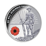Australia 2019 WWI 'We Will Remember Them' Commemorative - Red Poppy Edition