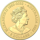 Australia Emu 2023 $5 1/2g Gold Frosted Proof Coin