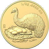 Australia Emu 2023 $5 1/2g Gold Frosted Proof Coin