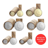 Australia Charles III 2025 5c-$2 Heads/Heads or Tails/Tails 6-Roll Set