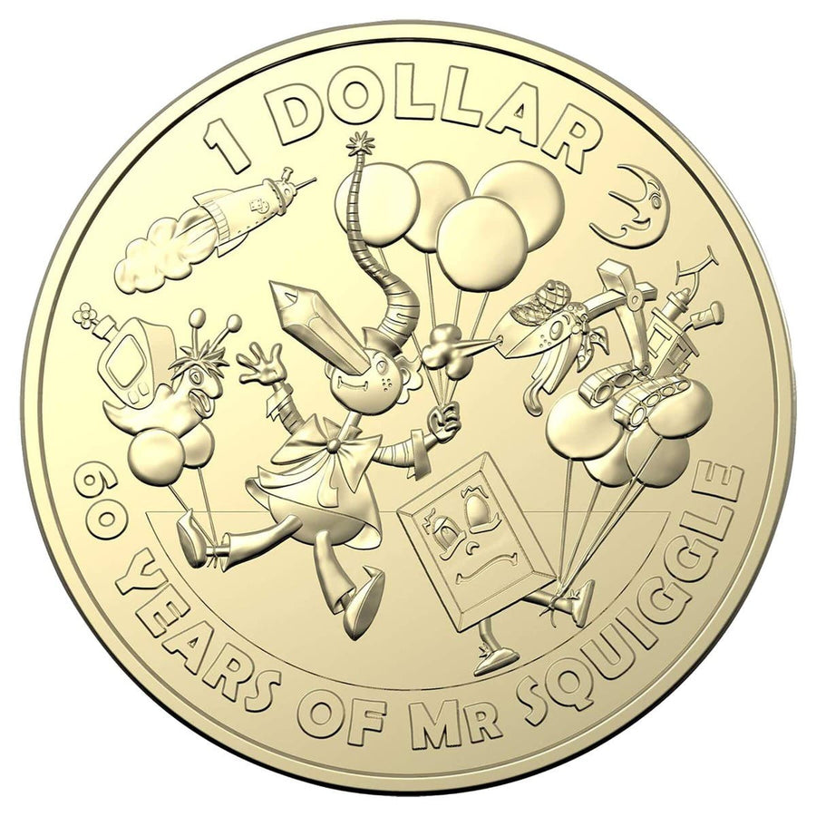 Australia 2019 Mr Squiggle Aluminium-Bronze Uncirculated 7-Coin Set ...