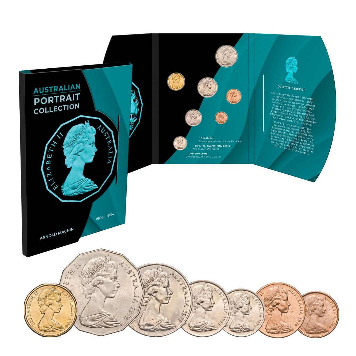 Australia Elizabeth II & Charles III 1953-2026 Portraits Collection 39-Coin Bundle