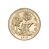 US National Parks 2018 Pictured Rocks Clark Gold-plated Coin