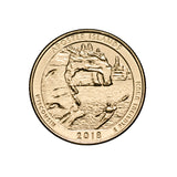 US National Parks 2018 Apostle Islands Clark Gold-plated Coin