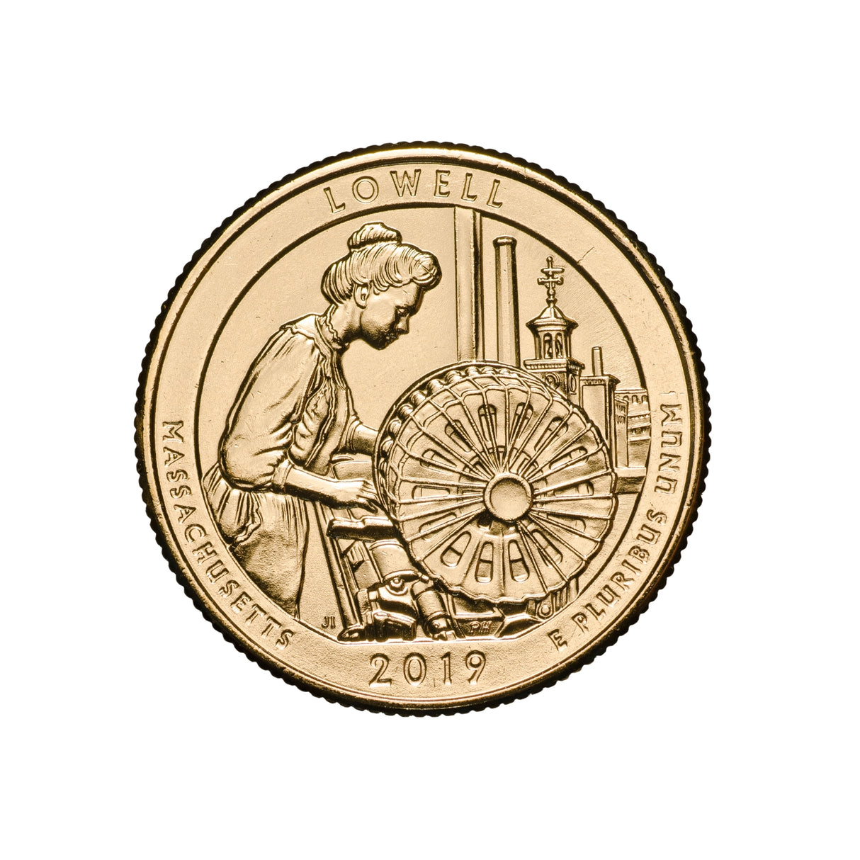 US National Parks 2019 Lowell Gold-plated Coin