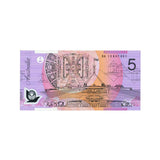 2013 $5 R222bF Stevens/Parkinson BA13 First Prefix Banknote Uncirculated