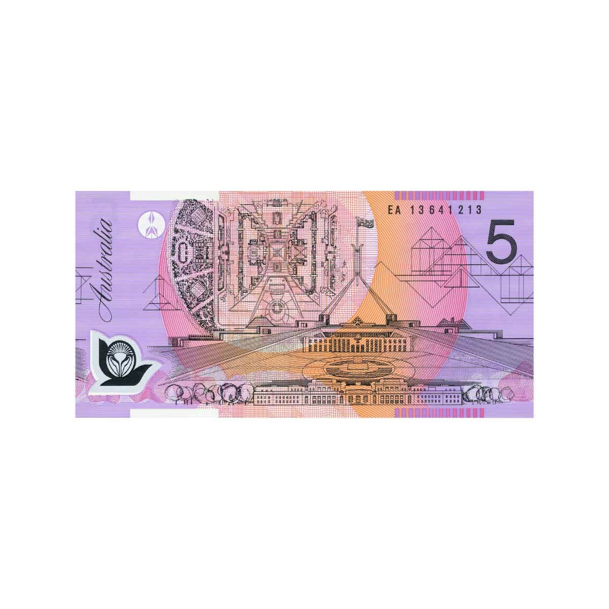 2013 $5 R222bL Stevens/Parkinson EA13 Last Prefix Banknote Uncirculated