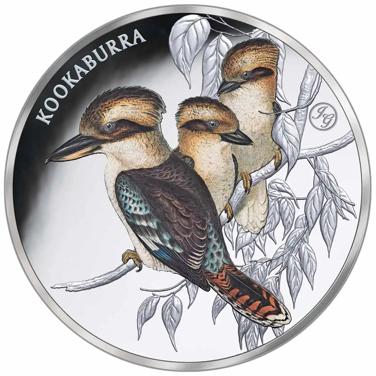 Birds of Australia Kookaburra Silver-plated Prooflike Commemorative