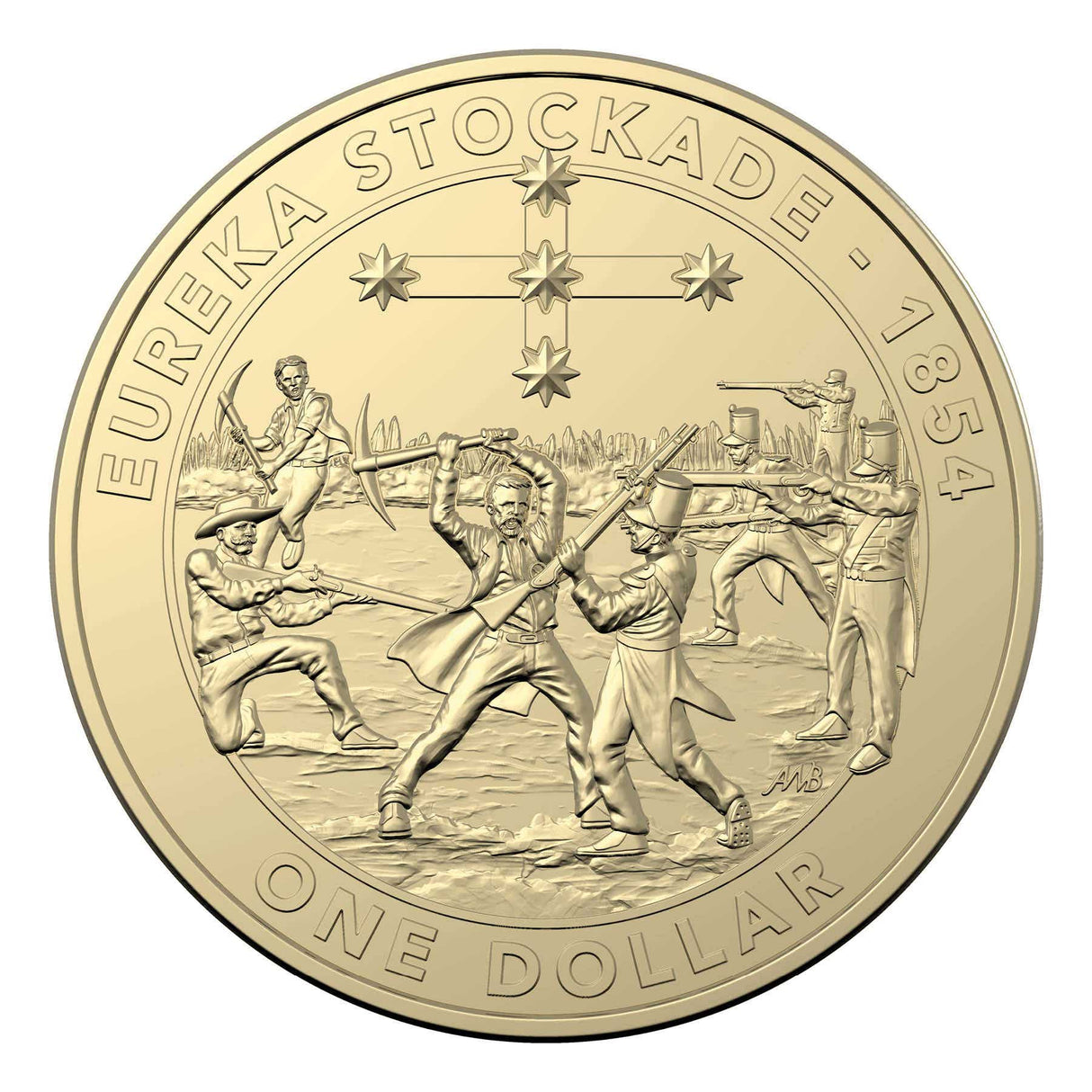 Australia Mutiny & Rebellion 2019 $1 Eureka Stockade Aluminium-Bronze Uncirculated Coin