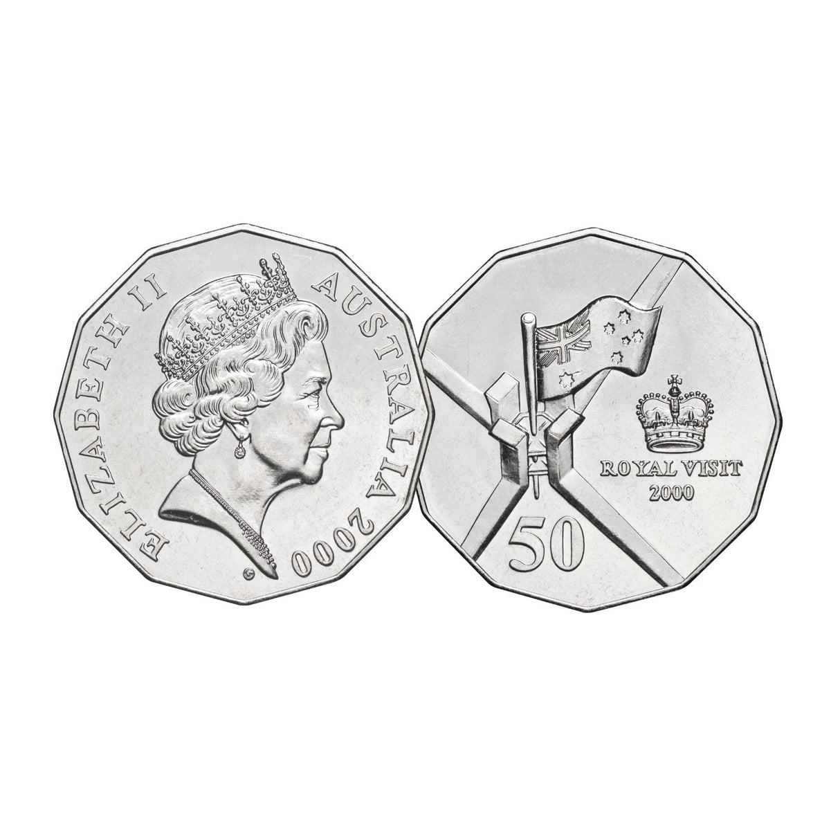 Australia Queen Elizabeth II 1966-2022 50c Portrait Uncirculated 7-Coin Collection