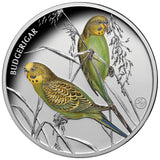 Birds of Australia Budgerigar Silver-plated Prooflike Commemorative