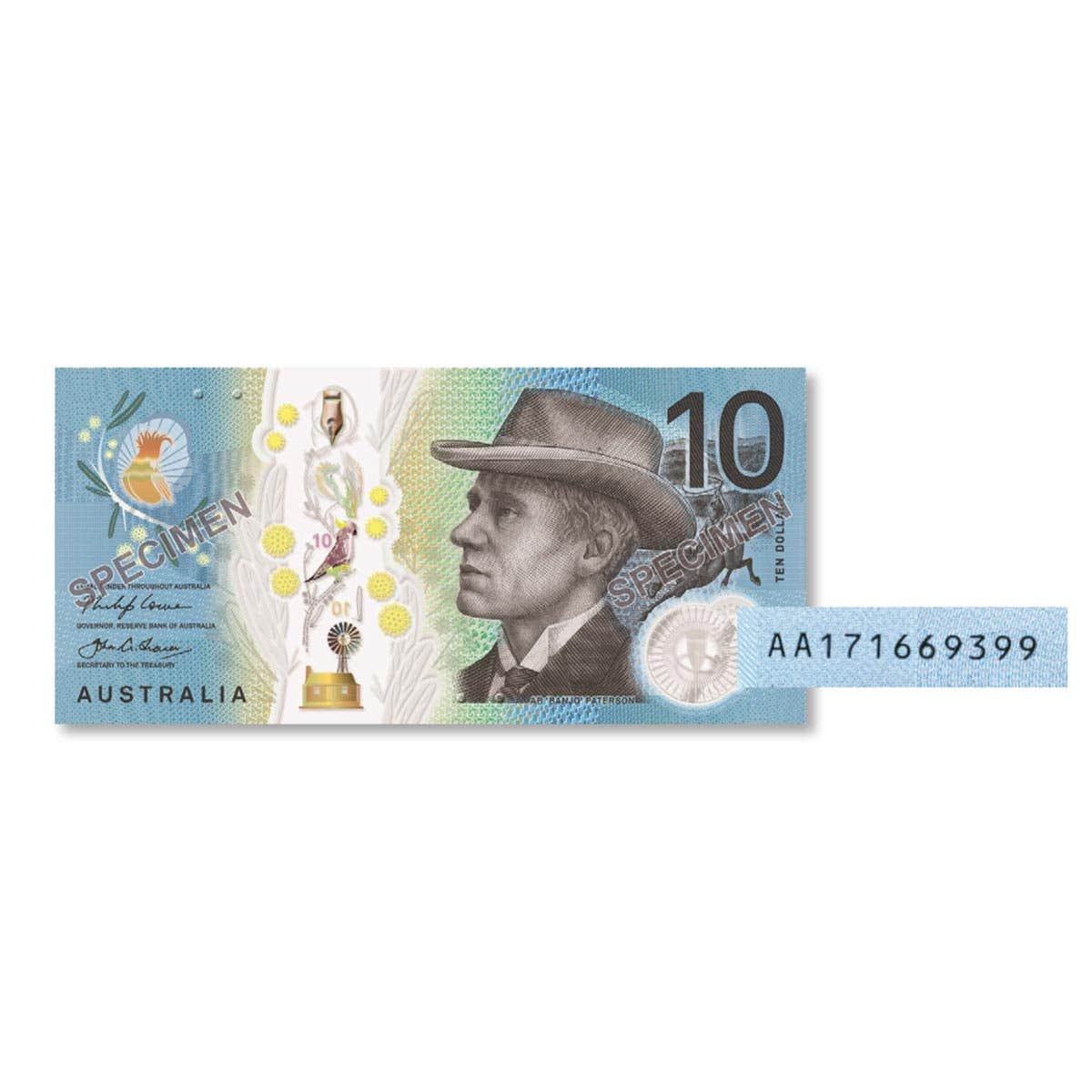 2017 $10 Lowe/Fraser AA17 First Prefix Uncirculated Banknote