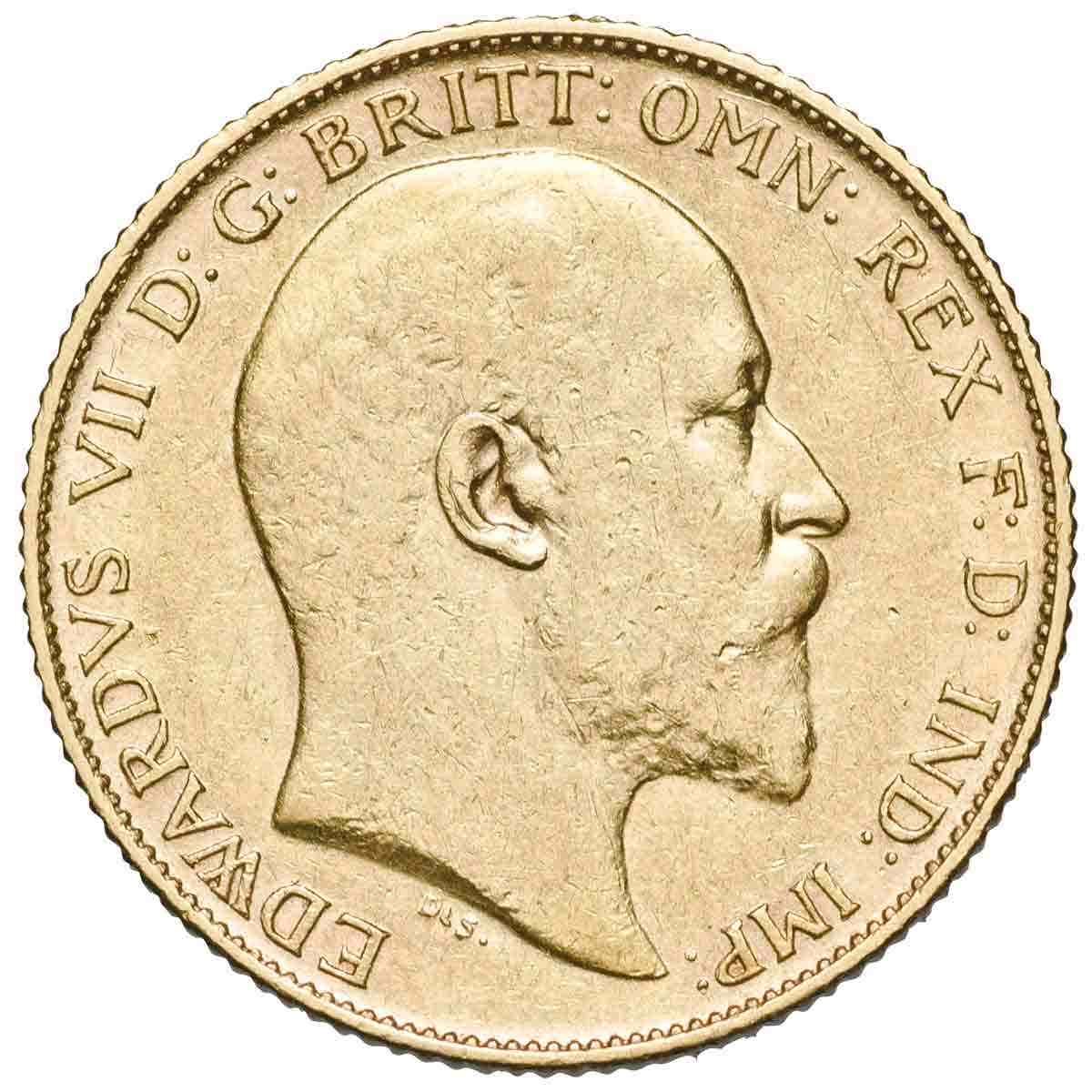 King Edward VII 1904P Gold Half Sovereign about Very Fine