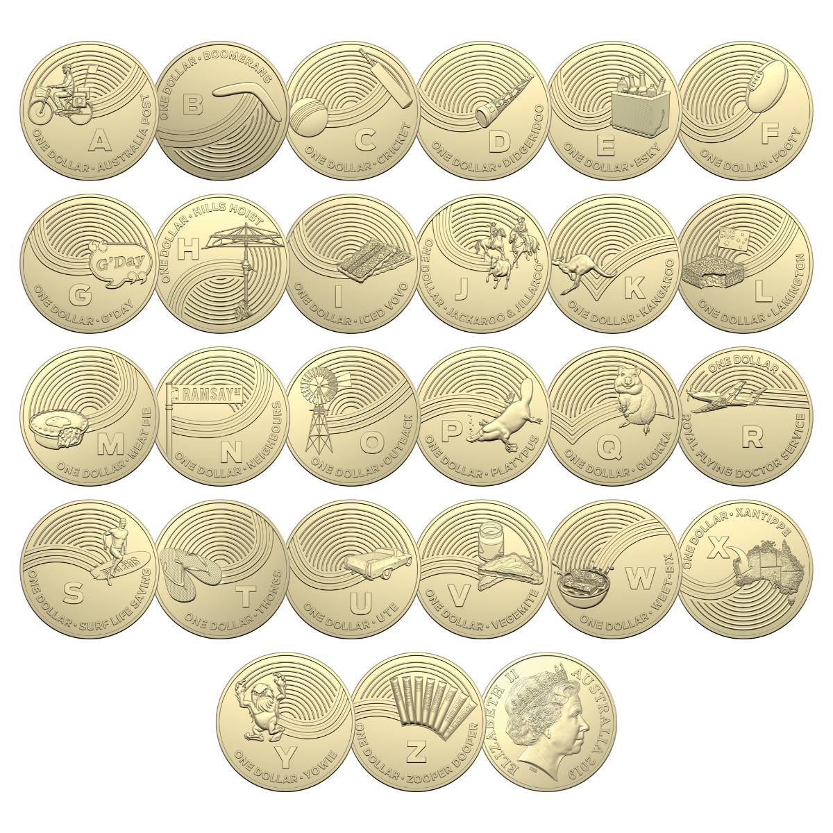 Australia Great Aussie Coin Hunt 2019 $1 Aluminium-Bronze