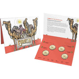 2020 $1 Eureka! Australia's Gold Rush Mintmark Set of 4 Unc coins in RAM card as issued