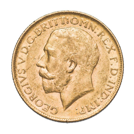 George V 1911P Gold Sovereign Extremely Fine-about Uncirculated