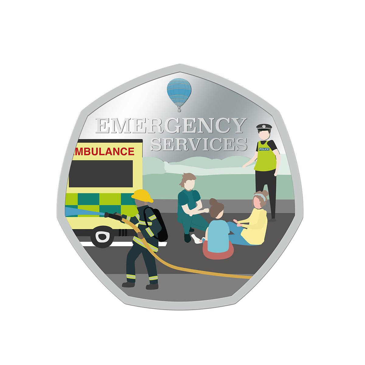 Thank you 2020 Half Dollar Emergency Service Silver-plated Coin