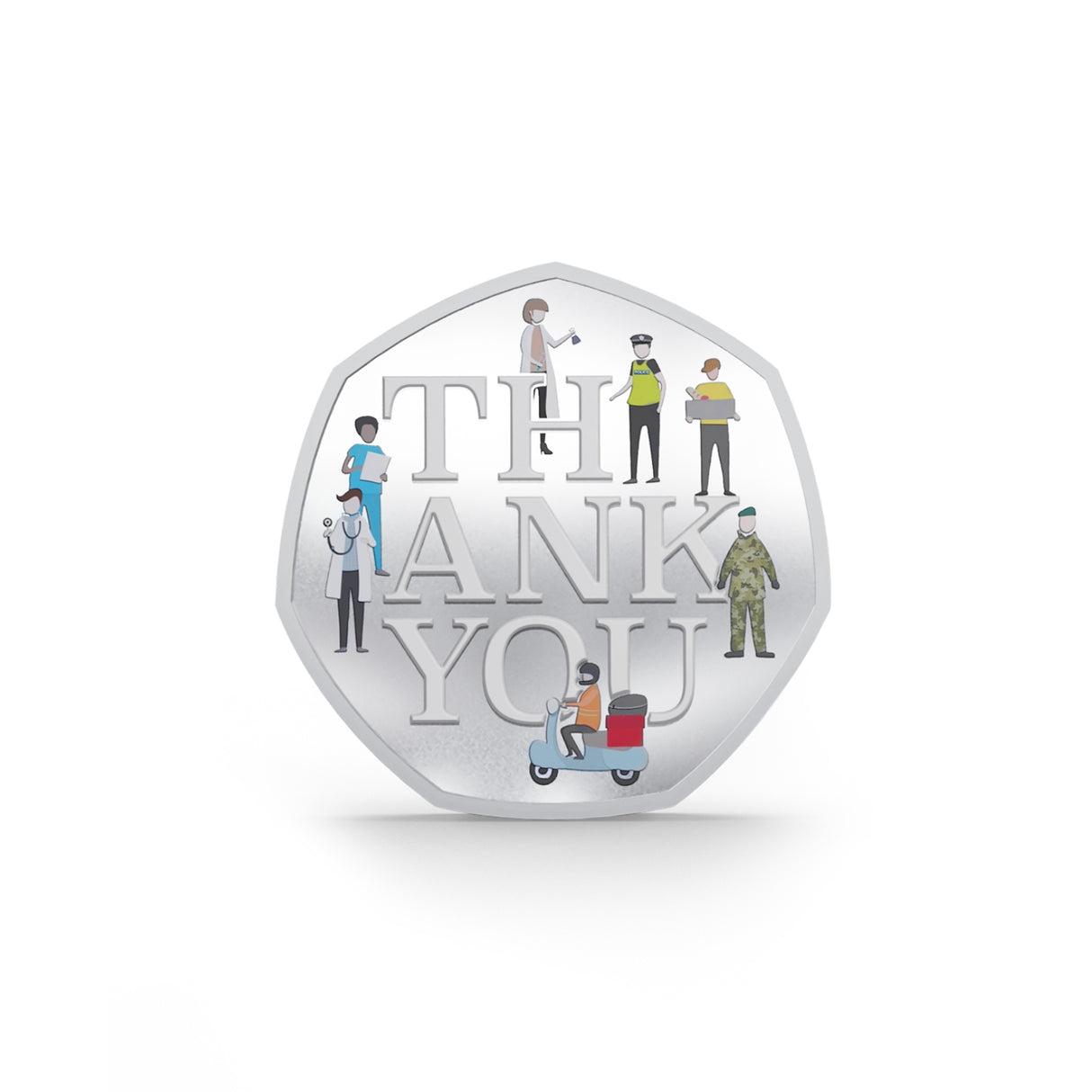 Thank You 2020 Half Dollar Heroes Silver-plated Coin