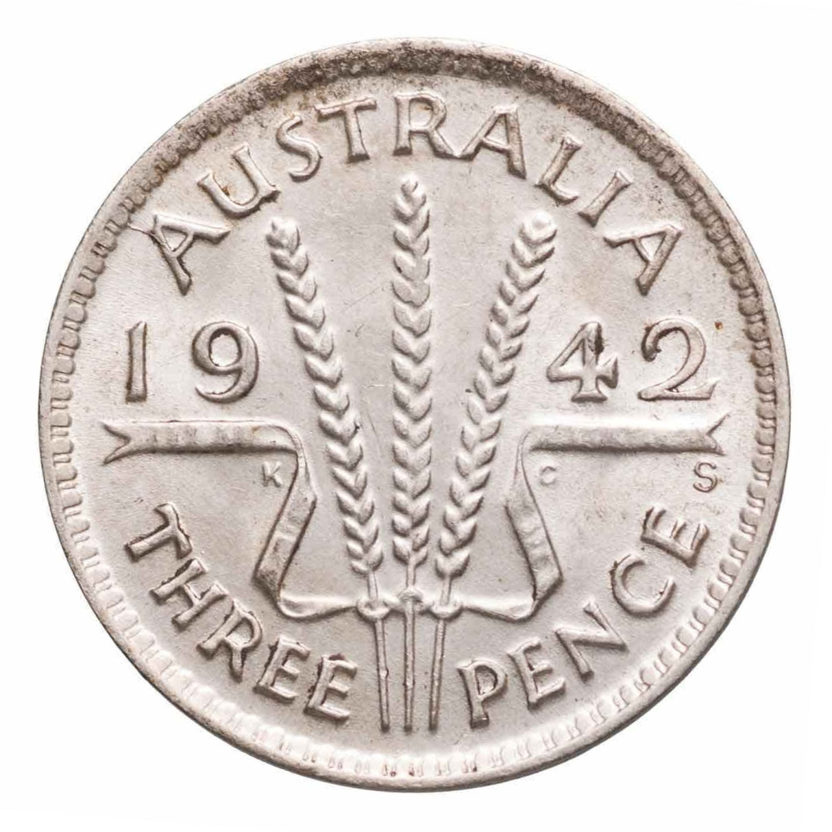 1942S Threepence Uncirculated