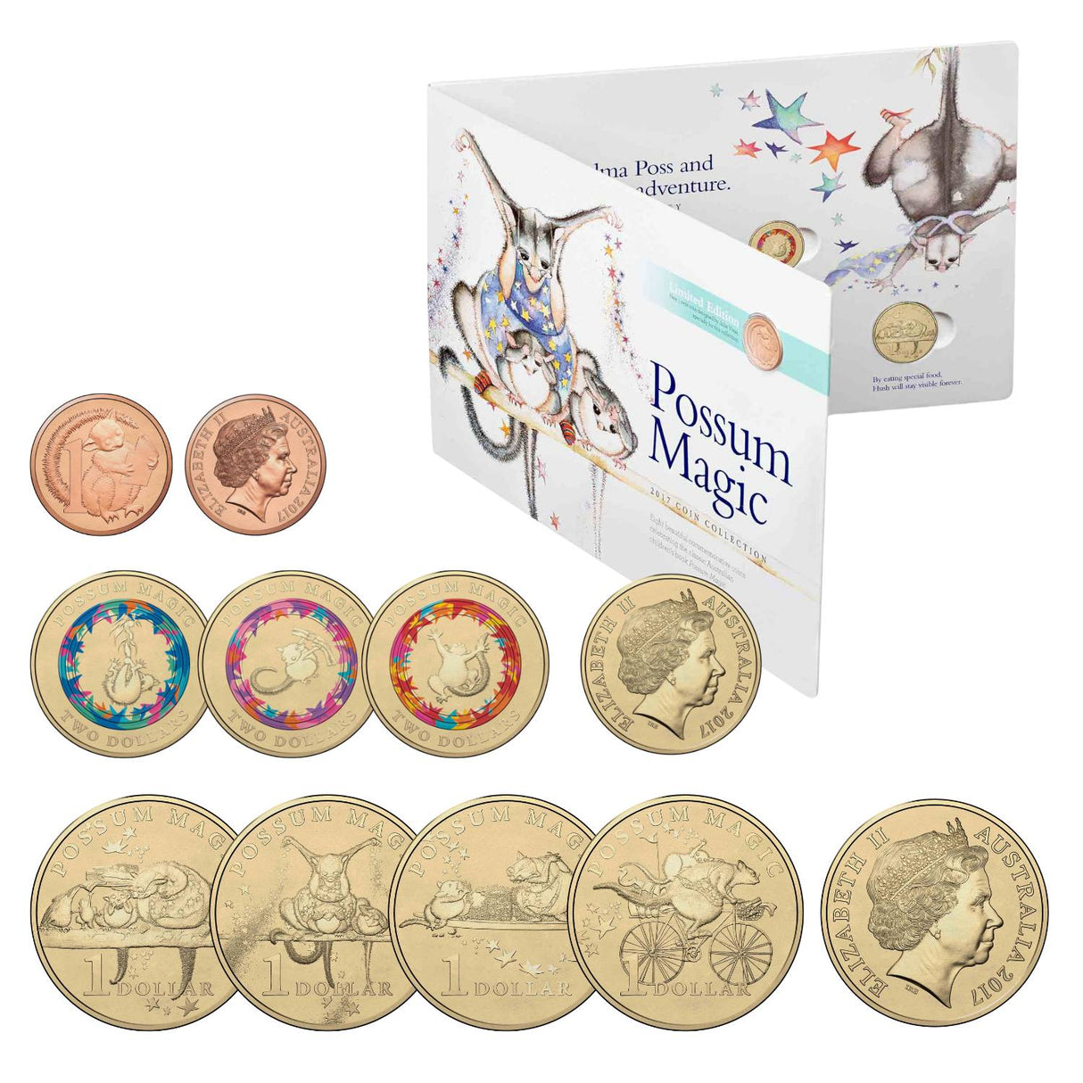Australia 2017 Possum Magic 7-Coin Uncirculated Set