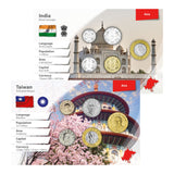 India & Taiwan World Money Coin Pack Pair