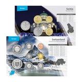 Switzerland & Serbia Coin Set Pair