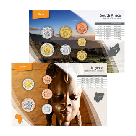 South Africa & Nigeria World Money Coin Pack Pair