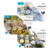 Iceland, North Macedonia & Ukraine World Money Coin Pack Trio