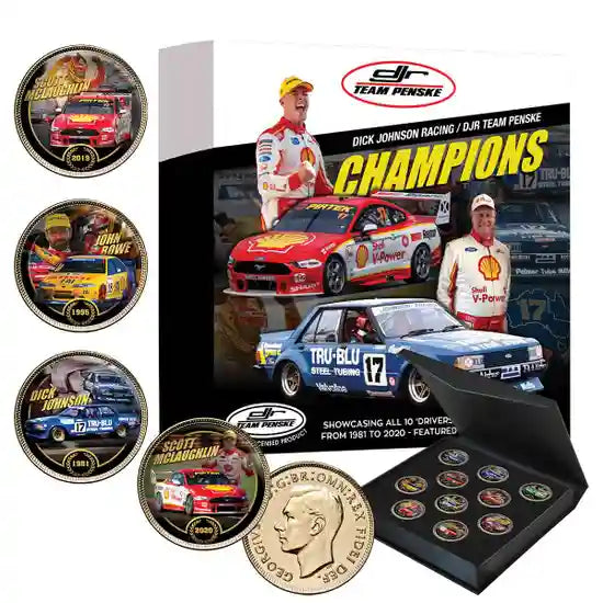 DJR Team Penske Gold-plated Penny 10-Coin Set
