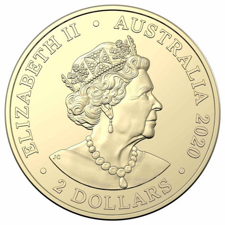 Australia Firefighters 2020 $2 C Mintmark Colour Aluminium-Bronze Uncirculated Coin