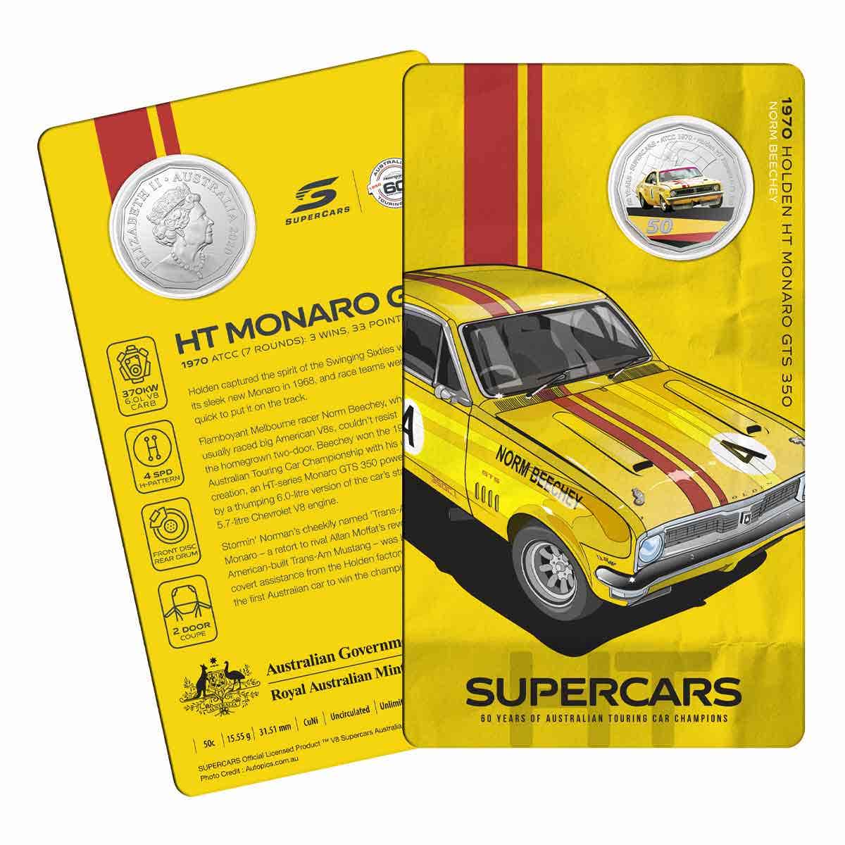 60 Years of Australian Supercars 2020 50c Uncirculated 9-Coin Collection