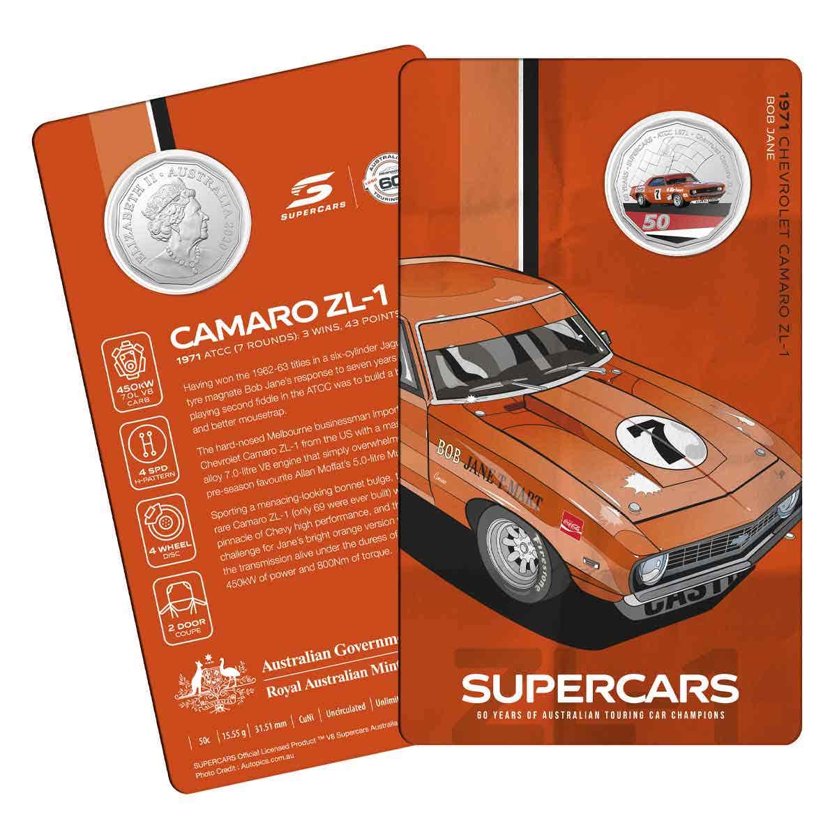 60 Years of Australian Supercars 2020 50c Uncirculated 9-Coin Collection