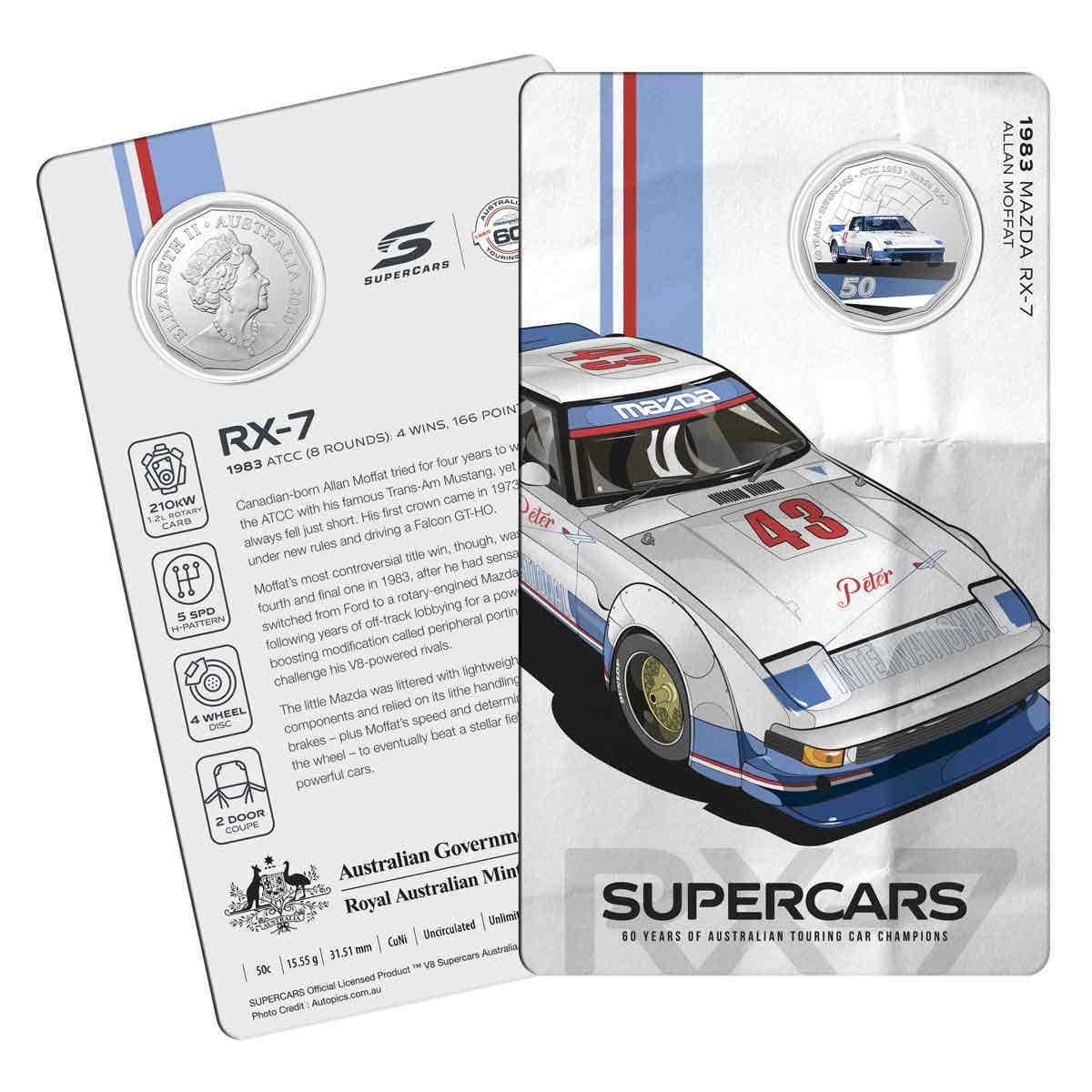 60 Years of Australian Supercars 2020 50c Uncirculated 9-Coin Collection