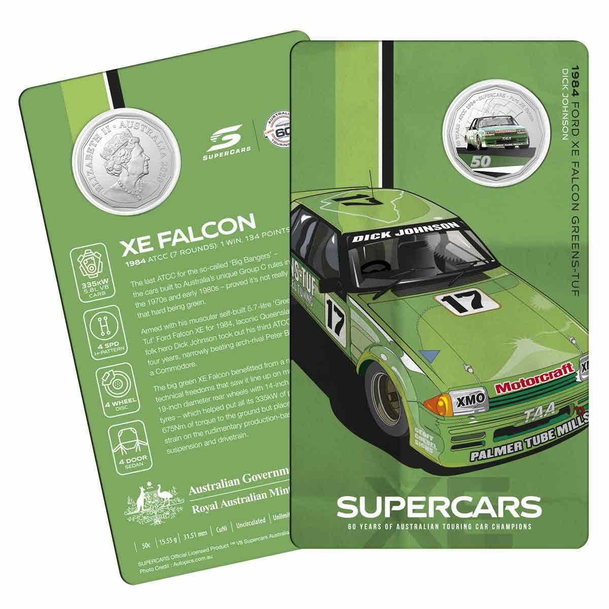 60 Years of Australian Supercars 2020 50c Uncirculated 9-Coin Collection