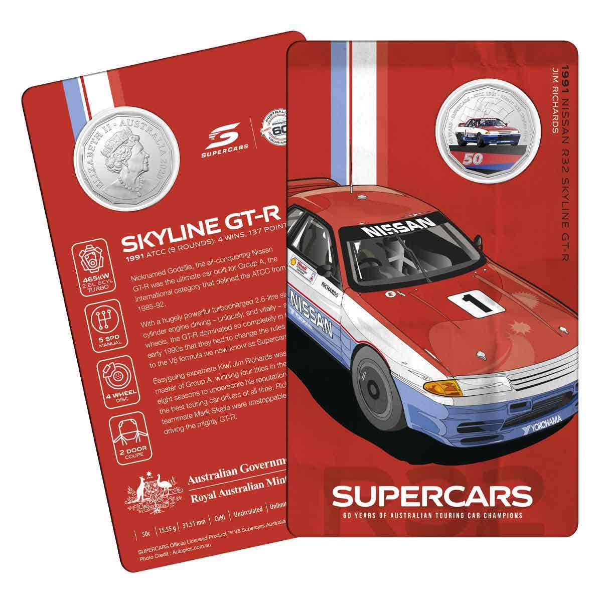 60 Years of Australian Supercars 2020 50c Uncirculated 9-Coin Collection