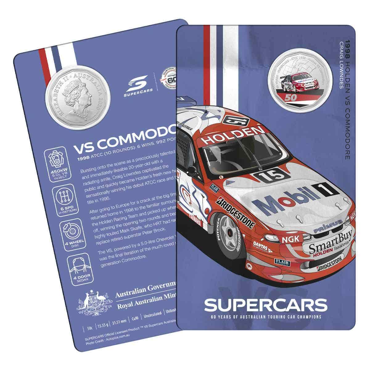 60 Years of Australian Supercars 2020 50c Uncirculated 9-Coin Collection