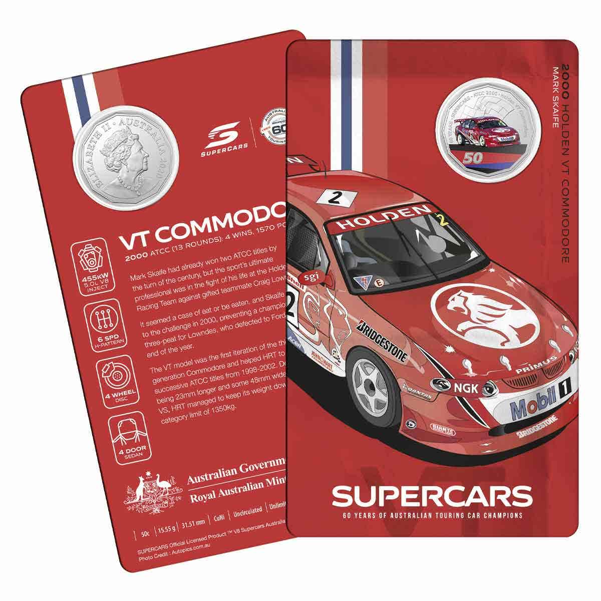 60 Years of Australian Supercars 2020 50c Uncirculated 9-Coin Collection