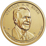 US Presidents 2020 $1 George H.W. Bush Gold-plated Coin