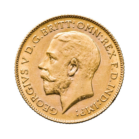 1918 Perth George V Gold Half Sovereign UNC