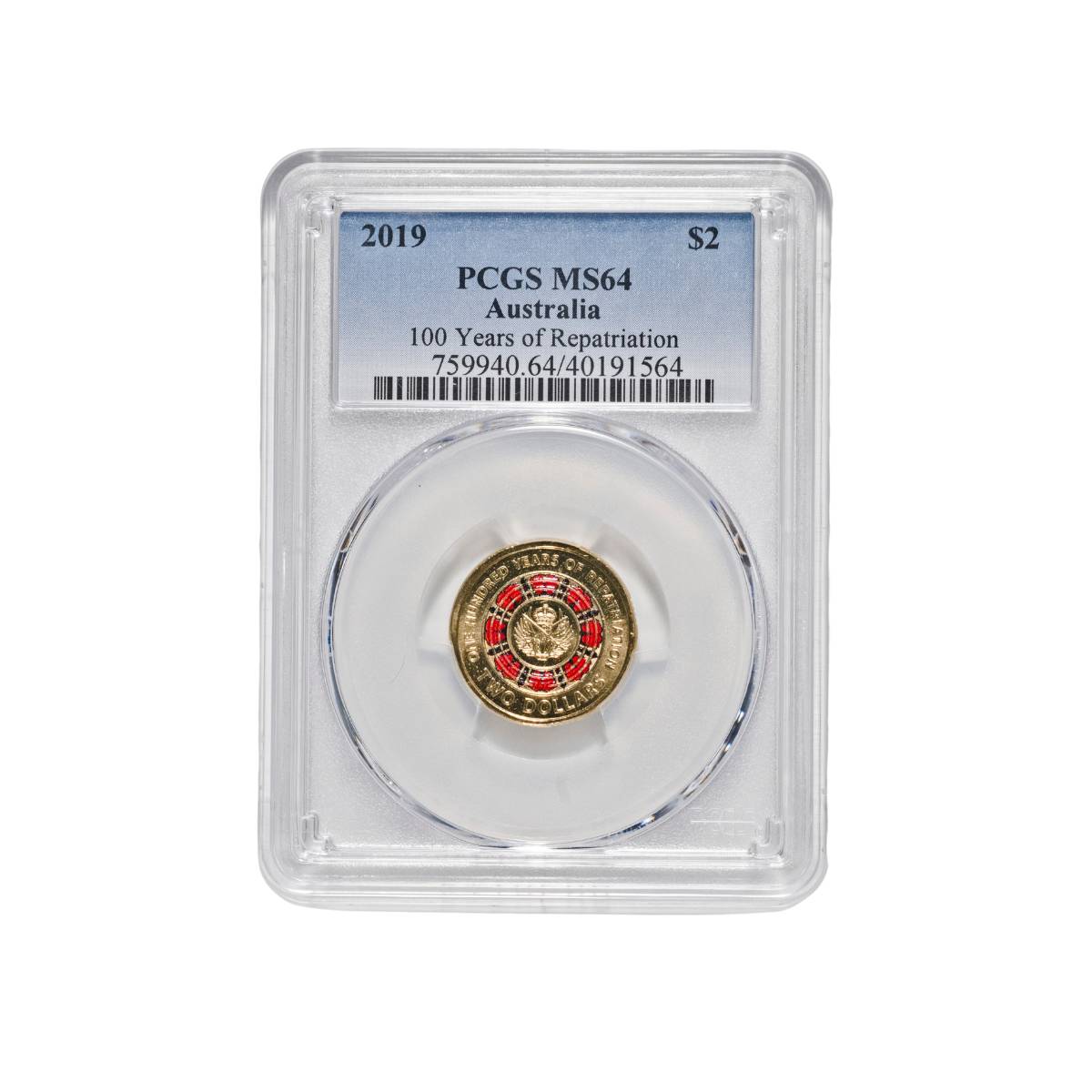 Australia 2019 $2 100 Years of Repatriation Choice Uncirculated