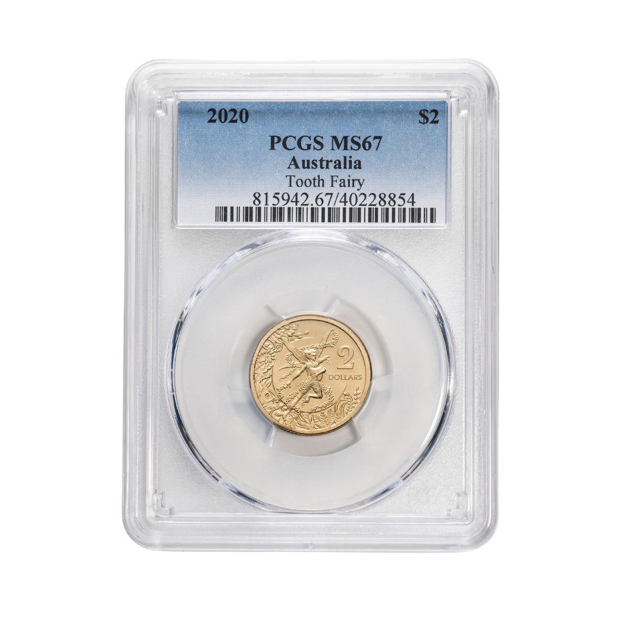 Australia Tooth Fairy 2020 $2 Aluminium-Bronze Uncirculated Coin (MS67)