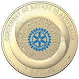 Centenary of Rotary 2021 $1 Aluminium-Bronze Uncirculated Coin