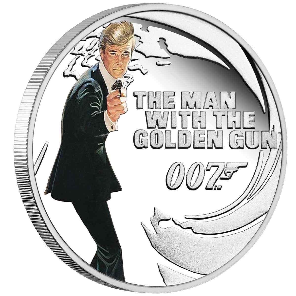 James Bond 2021 50c The Man With The Golden Gun 1/2oz Silver Proof Coin