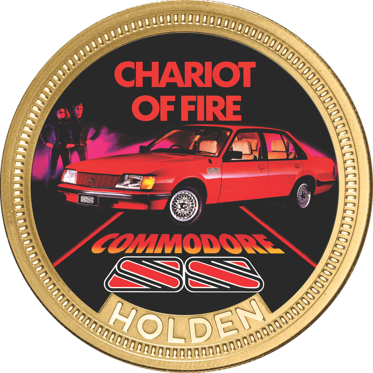 Holden VH SS Commodore Gold-plated Prooflike Medallion