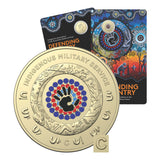 Australia Indigenous Military Service 2021 $2 C Mintmark Colour Aluminium-Bronze Uncirculated Coin