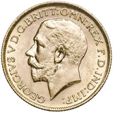 King George V 1918S Gold Sovereign Extremely Fine-about Uncirculated